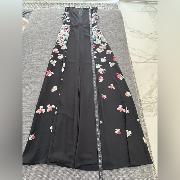 BCBG MaxAzria Etta Maxi Dress size XS Sleeveless Black Floral - Picture 10 of 11